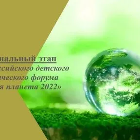 Воспитанники Центра творчества приняли участие в региональном этапе ХХ Всероссийского детского экологического форума «Зелёная планета 2022».